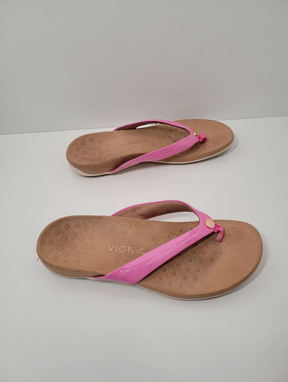 Vionic Davina Pink Comfort Arch Support Flip Flop Sandals Women Size 9